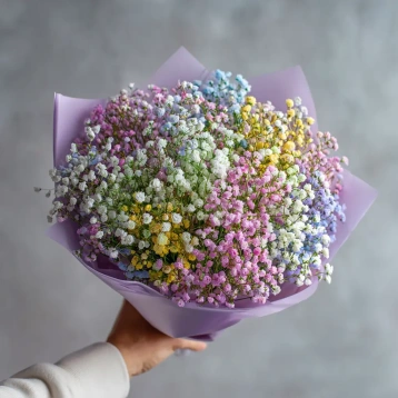 Монобукет из гипсофилы «Пушистая симфония»