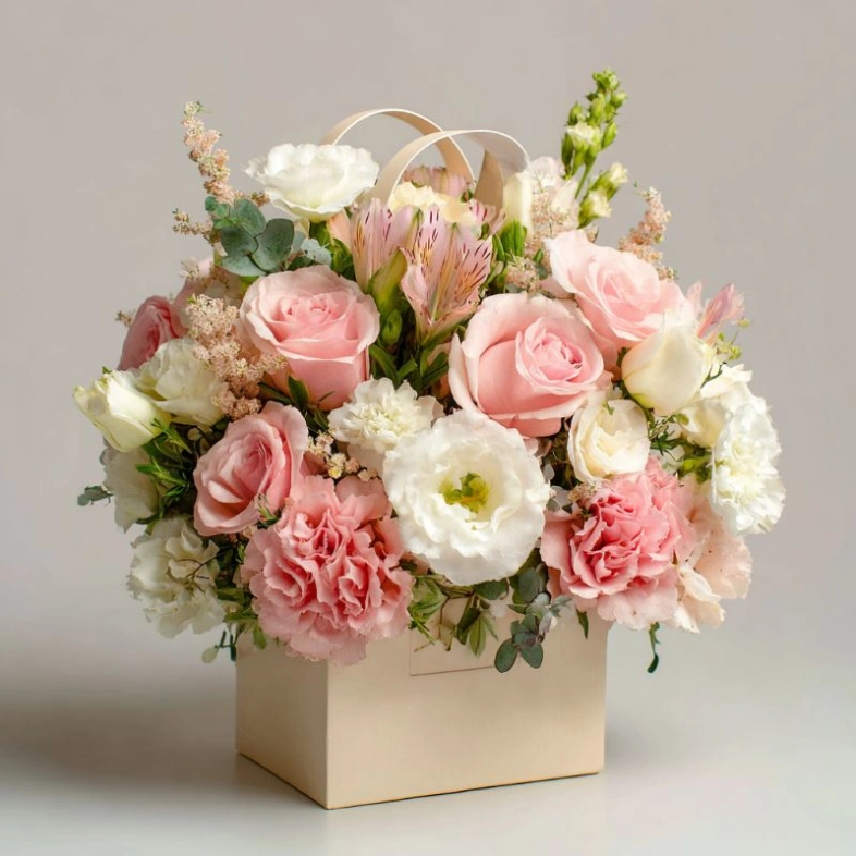 Композиция в сумочке &laquo;Девичий выбор&raquo;