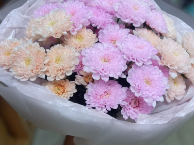 Облако из хризантем