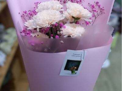 Хризантема с оформлением