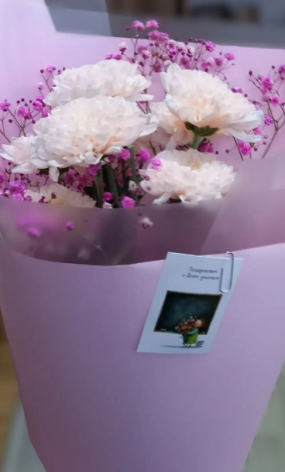 Хризантема с оформлением