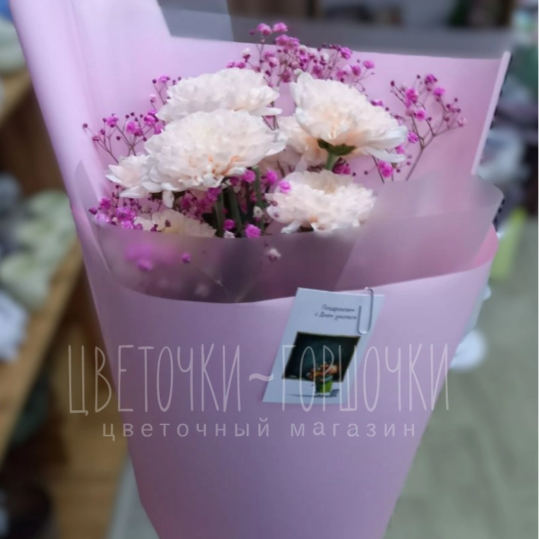 Хризантема с оформлением