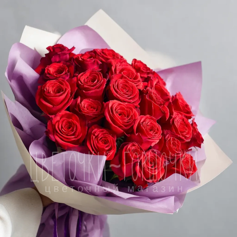 Красные розы &laquo;Чувства без слов&raquo;